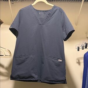 Figs Casma Night Sky Blue Short Sleeve Tee